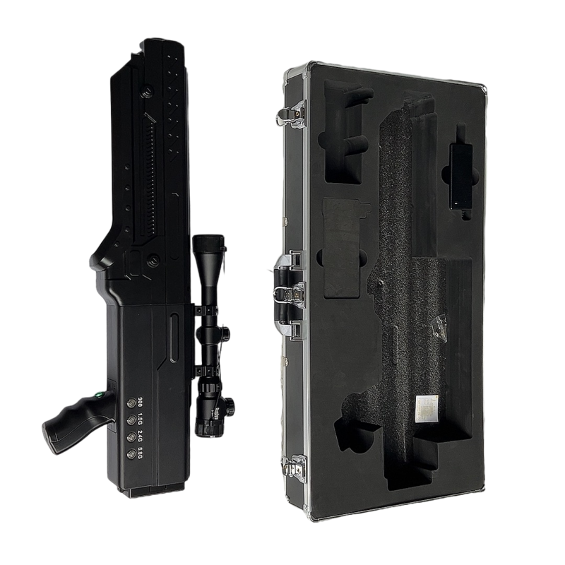  嫩江手持便携式枪型低空防御反制四通道A型