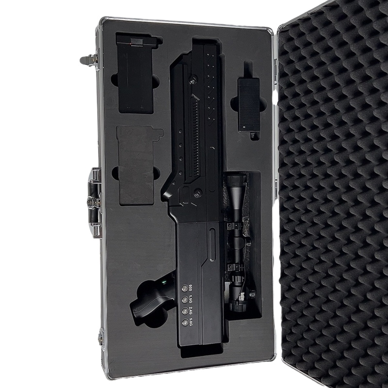  嫩江手持便携式枪型低空防御反制四通道B型